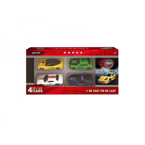 Auto Diecast Set 4 In Doos