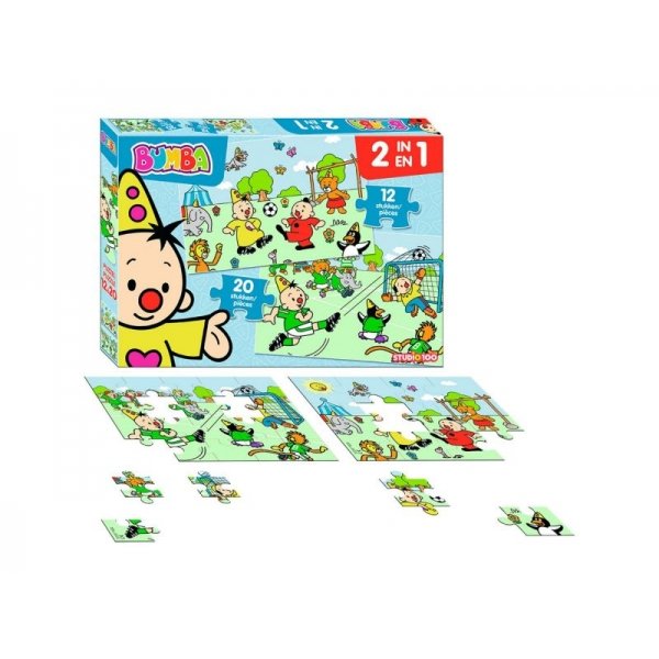 Bumba 2 In 1 Puzzel Voetbal 12ST-20ST