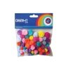 Create-It Pompoms Bright Mix 75 Stuks