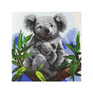 Crystal Art Koalas Met Frame 30 X 30 Cm