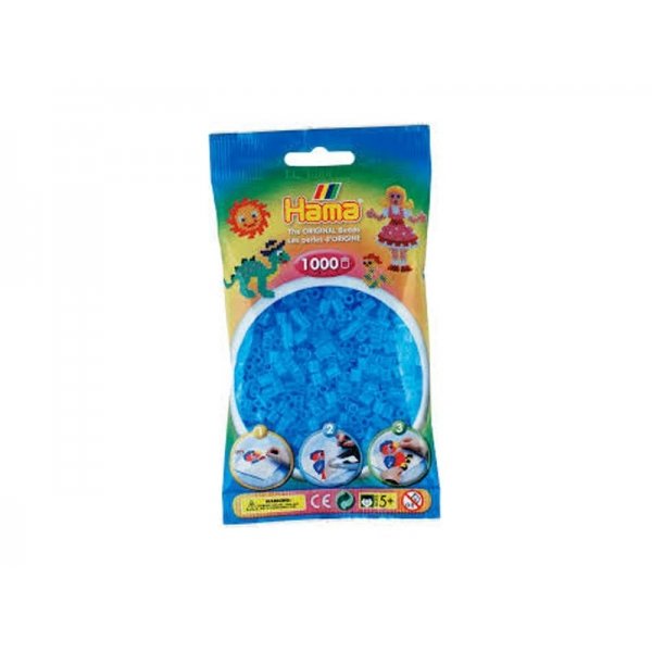 Hama Strijkkralen 1000 Blauw Transparant