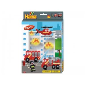 Hama Strijkkralen Brandweer 2000 Delig