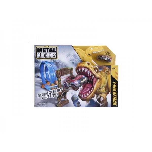 Zuru Metal Machines T Rex Playset Racebaan Met Diecast Auto