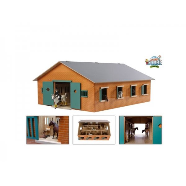 Paardenstal Kids Globe 7 Boxen 1:24