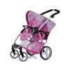 Hauck Icoo Duett Poppenwagen Dott Pink/Grey