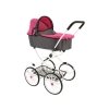 Poppenwagen Retro Roze / Grijs