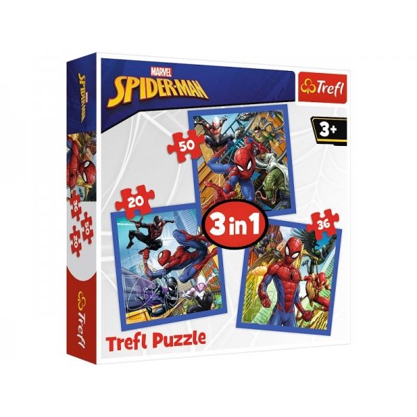 Puzzel 3 In 1 Spiderman