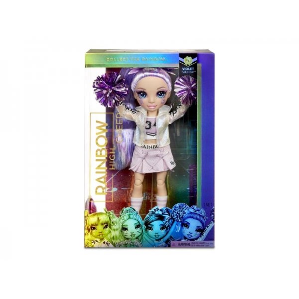 Rainbow High Cheer Doll Violet Willow Purple