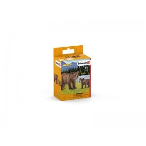 Schleich 42473  Grizzlybeer Moeder Met Jong