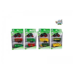 Tractor Set 3 Delig Diecast 4 Assorti 22 Cm