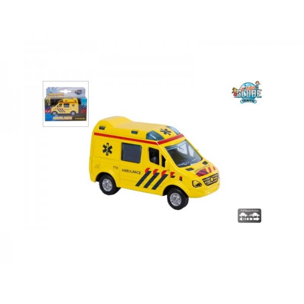 Auto Diecast Pull Back Ambulance 8 Cm