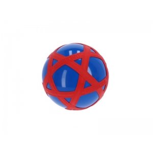 Blauwe Crossbal met Rode Rubberband