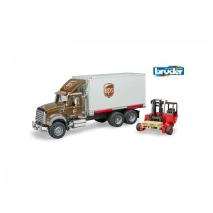 Bruder Auto Vrachtwagen MACK UPS  Met Heftruck