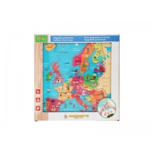 Puzzel Europa Hout 18-delig 30x30 cm