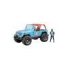 Bruder Auto Jeep Cross Country Racer Blauw  Met Rijder