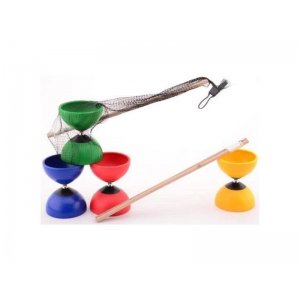 Diabolo Met Houten Stokjes (4 Assorti)