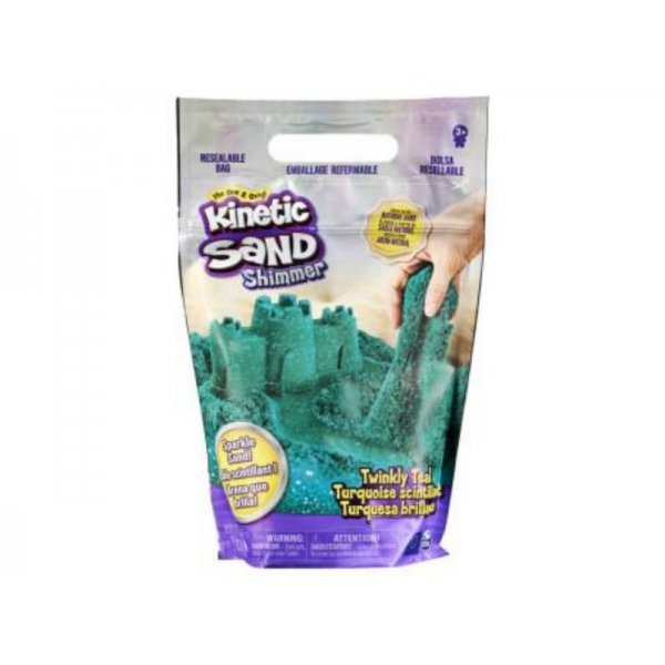 Kinetic Sand Glitter Sand Twinkly Teal 907 g