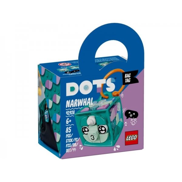 LEGO Dots 41928 Bag Tag Narwhal