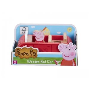 Peppa Pig Houten Familieauto Rood