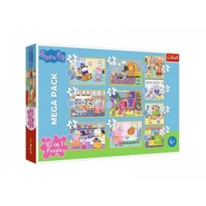 Puzzel 10 In 1 Peppa Pig