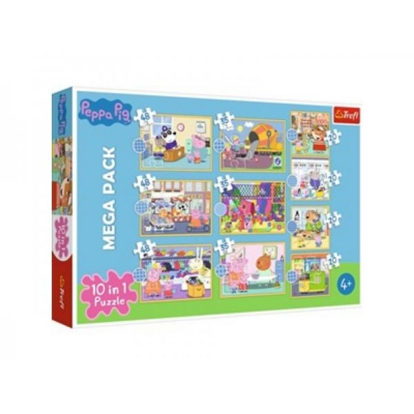 Puzzel 10 In 1 Peppa Pig