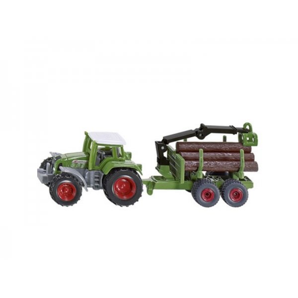 Siku 1645 Tractor Met Aanhanger - Bosaanhangwagen