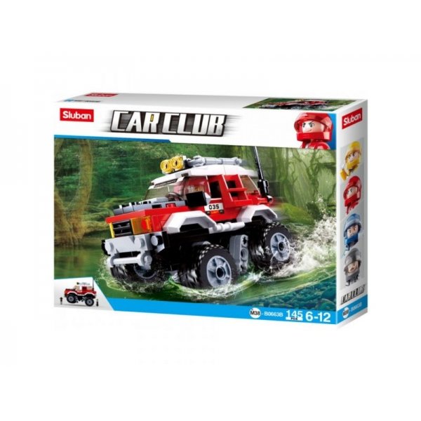 Sluban Offroad Auto Rood